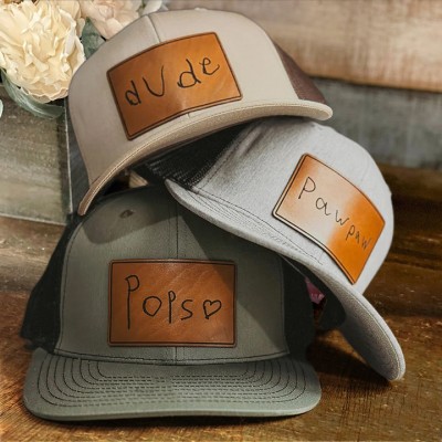 Personalised Child Handwriting Cap For Dad Grandpa Papa Father's Day Birthday Gift