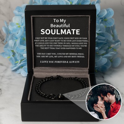 Personalised Photo Projection Bracelet Valentine's Day Anniversary Gift Ideas For Soulmate